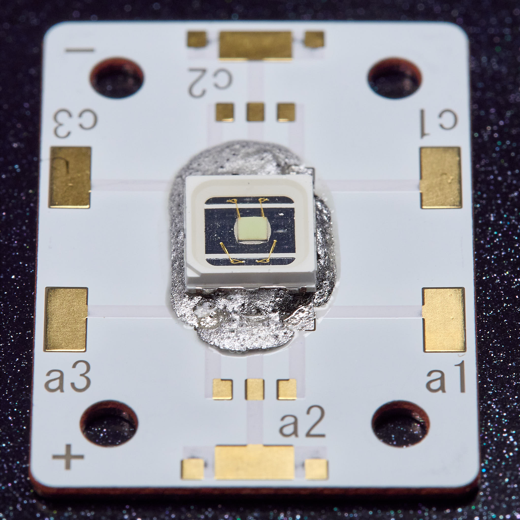 The metal melts and surface tension changes